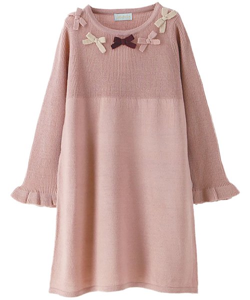 セール 59 Off リボンニットワンピース 140 165cm キャサリンコテージ Catherine Cottage Magaseek
