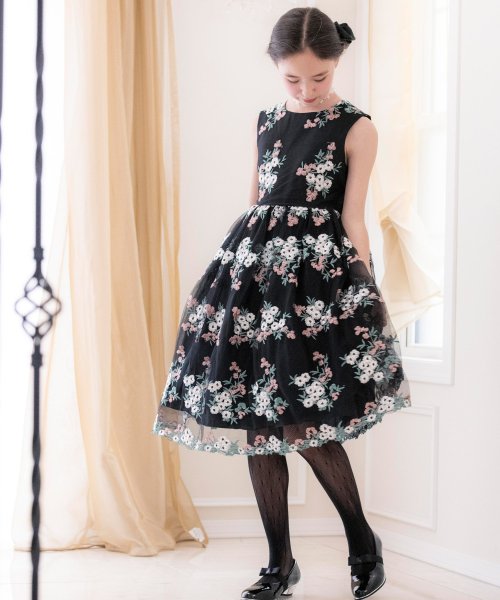 セール 花刺繍チュールレースドレス 1 160cm キャサリンコテージ Catherine Cottage Magaseek