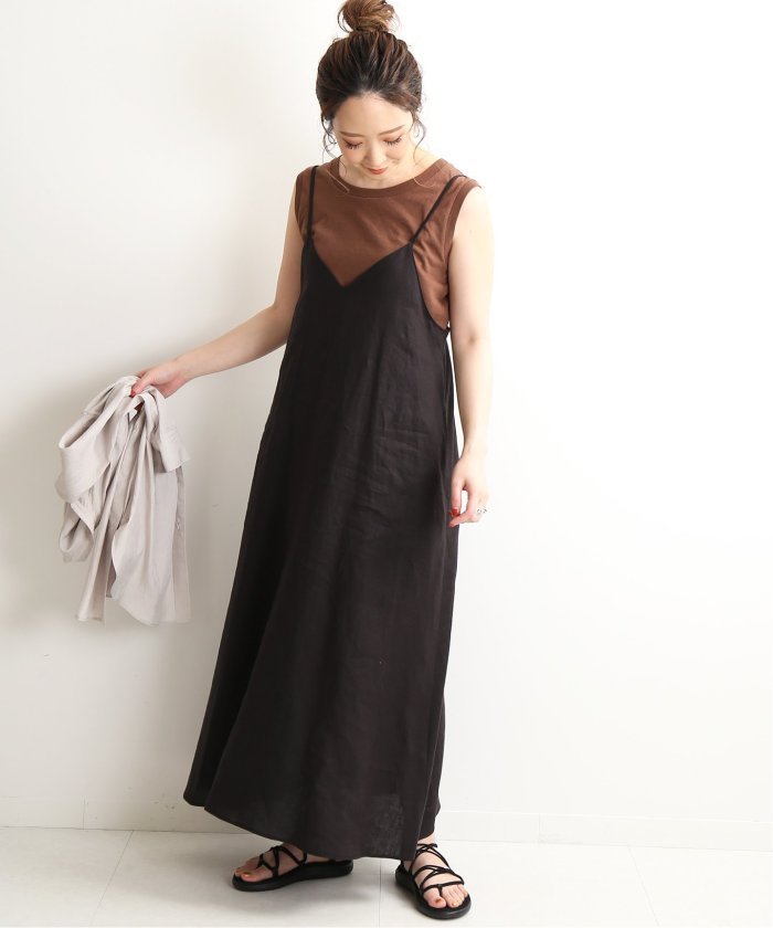 セール リネンキャミワンピース スローブ イエナ Slobe Iena Magaseek