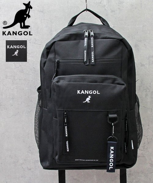 KANGOL(KANGOL)/KANGOL カンゴール マルチファンクショナル バックパック リュック 大容量 A4収納 通勤 通学 大人 学生 アウトドア 旅行/ブラック