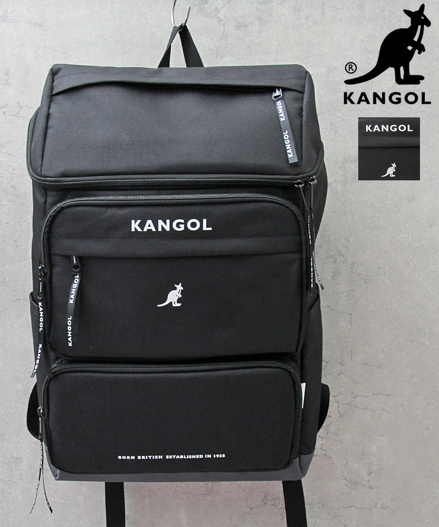 KANGOL カンゴール バックパック リュック スクエア型 ボックス型 大