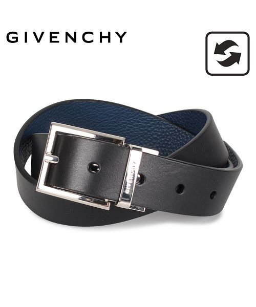 ジバンシィ Givenchy ベルト レザーベルト メンズ Reversible Belt ブラック ブルー 黒 Bk401k ジバンシィ Givenchy Magaseek