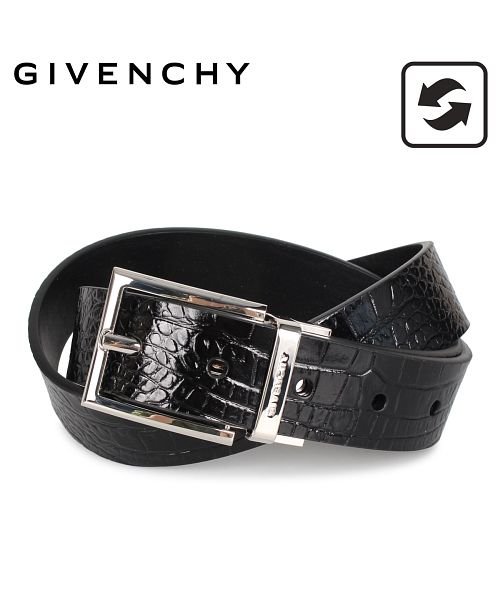 GIVENCHY(ジバンシィ)/ジバンシィ GIVENCHY ベルト レザーベルト メンズ REVERSIBLE BELT ブラック 黒 BK401K/ブラック