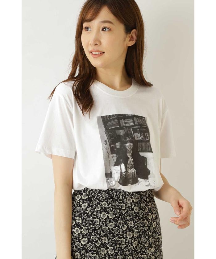 40%OFF！＜マガシーク＞ ナチュラルビューティーベーシック ロベルタフォトTシャツ II レディース シロ Ｍ NATURAL BEAUTY BASIC】 タイムセール開催中】