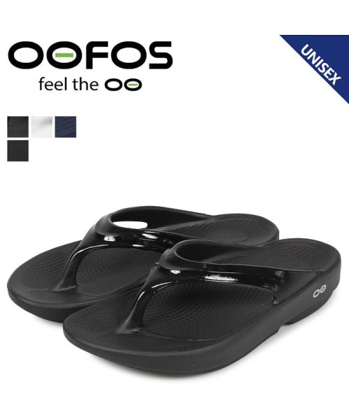 OOFOS(ウーフォス)/ウーフォス OOFOS サンダル リカバリーサンダル トング ウーララ メンズ レディース OOlala ブラック ホワイト 黒 白 5020050/ブラック