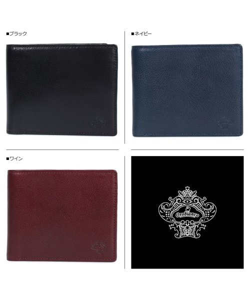 Orobianco(オロビアンコ)/オロビアンコ Orobianco 財布 二つ折り メンズ WALLET ブラック ネイビー ワイン 黒 ORS－031508/ネイビー