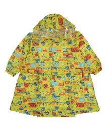 Kids Foret(キッズフォーレ)/【子供服】 KidS Foret (キッズフォーレ) 車・恐竜総柄レインコート S～L B81860/イエロー