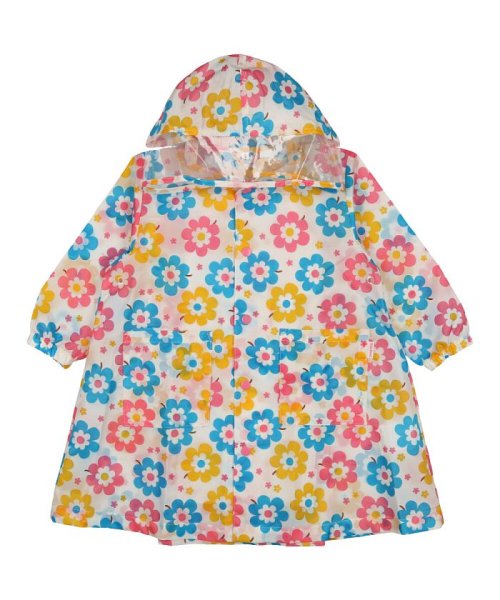 Kids Foret(キッズフォーレ)/【子供服】 KidS Foret (キッズフォーレ) お花・いちご総柄レインコート S～L B81863/その他