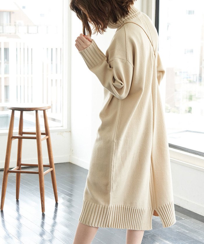 バックスリットハイネックニットワンピース ロペピクニック Rope Picnic Magaseek バックスリットハイネックニットワンピース ロペピクニック Rope Picnic Magaseek