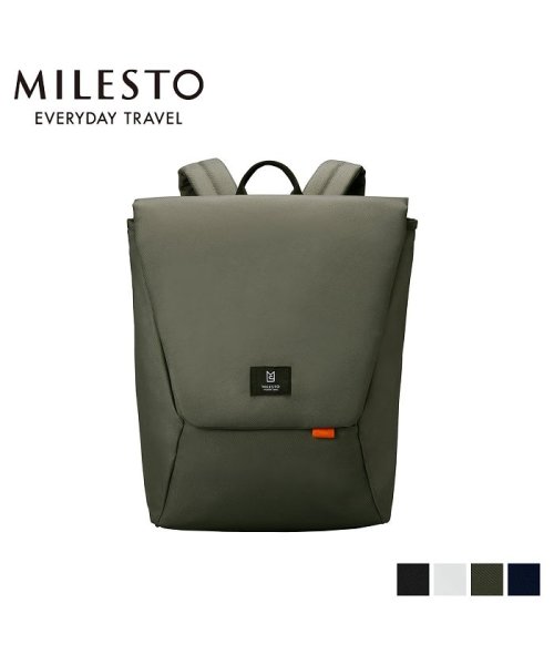 MILESTO(ミレスト)/ミレスト MILESTO リュック バッグ バックパック メンズ レディース 8L HUTTE BACKPACK ブラック ホワイト グレー ネイビー 黒 白 /グレー