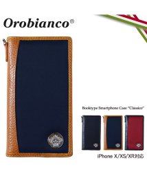 Orobianco(オロビアンコ)/オロビアンコ Orobianco iPhone XR X XS ケース 手帳型 スマホ 携帯 アイフォン CLASSICO レザー メンズ レディース/ネイビー