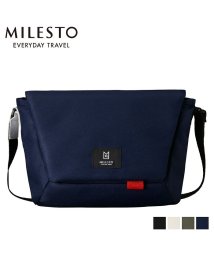 MILESTO(ミレスト)/ミレスト MILESTO バッグ ショルダーバッグ メッセンジャーバッグ メンズ レディース MESSENGER BAG S ブラック ホワイト グレー ネイビ/ネイビー