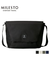 MILESTO(ミレスト)/ミレスト MILESTO バッグ ショルダーバッグ メッセンジャーバッグ メンズ レディース MESSENGER BAG L ブラック ホワイト グレー ネイビ/ブラック