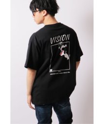 VENCE　EXCHANGE(ヴァンス　エクスチェンジ)/VISION スケボーイラストTシャツ/ブラック