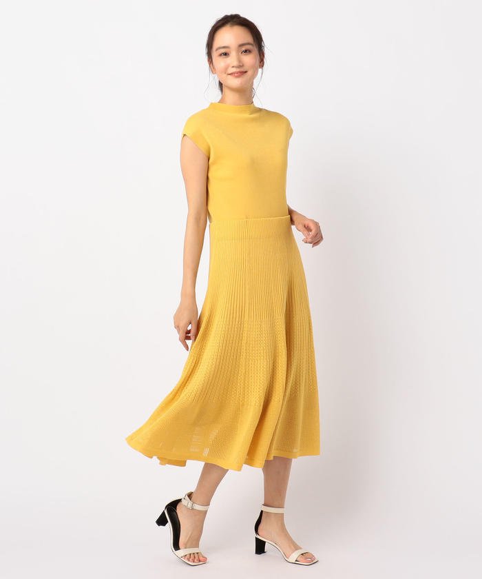 セール 70 Off 柄編みニット裏地付きワンピース ノーリーズ Nolley S Magaseek