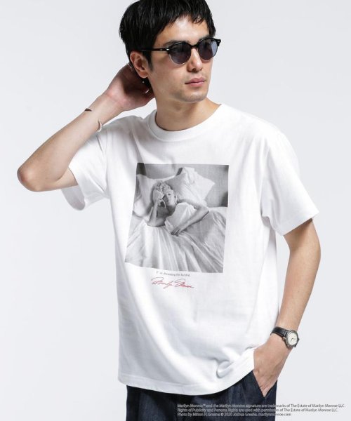 セール マリリンモンロー メッセージ ｔシャツ１ ナノ ユニバース Nano Universe Magaseek