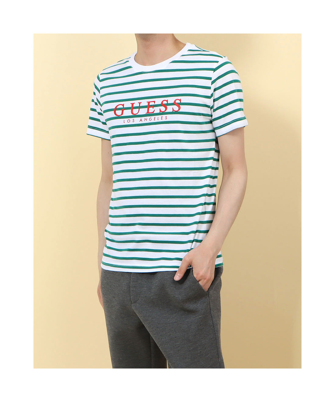guess shirt green