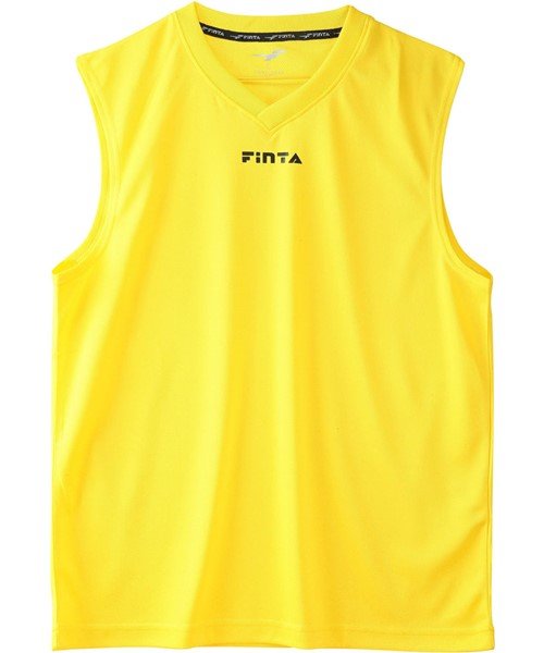FINTA(フィンタ)/JRノースリーブメッシュシャツ/イエロー