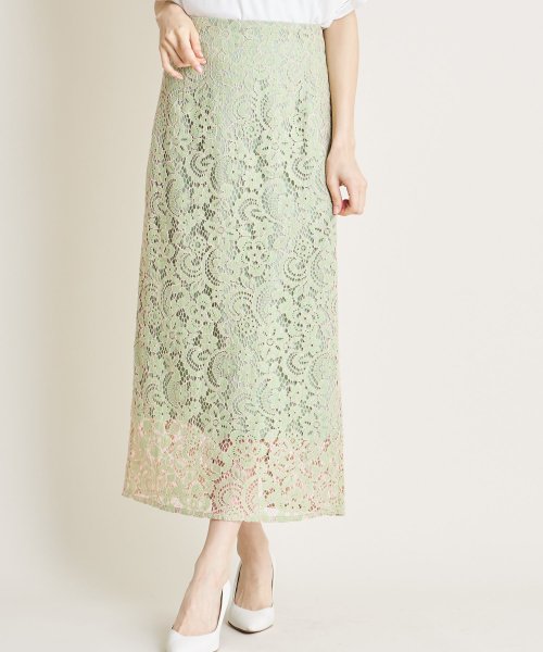 セール フラワーレースタイトロングスカート トッコクローゼット Tocco Closet Magaseek