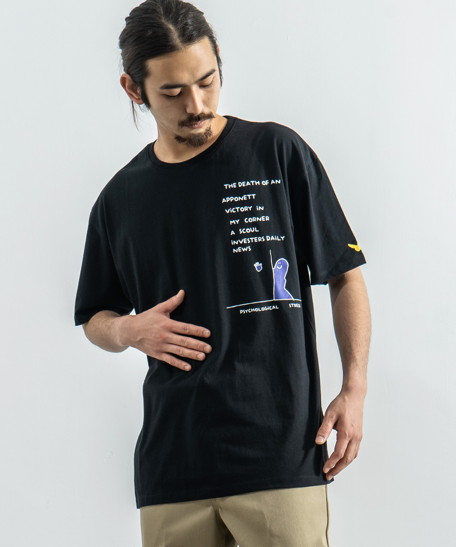 MARK GONZALES マークゴンザレス Tシャツ メンズ レディース 半袖 カジュアル ストリート ビッグシルエット 綿 コットン プリント  ロゴ イラス