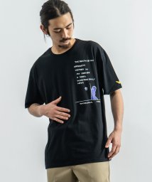 Rocky Monroe(ロッキーモンロー)/MARK GONZALES マークゴンザレス Tシャツ メンズ レディース 半袖 カジュアル ストリート ビッグシルエット 綿 コットン プリント ロゴ イラス/ブラック系3