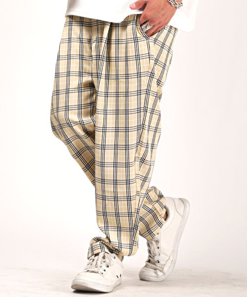 セール チェックワイドパンツ チェックパンツ メンズ ワイドパンツ テーパードパンツ ラグスタイル Luxstyle Magaseek セール チェックワイドパンツ チェックパンツ メンズ ワイドパンツ テーパードパンツ ラグスタイル Luxstyle Magaseek