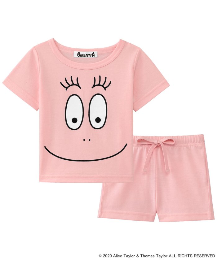セール 子供用 バーバパパ Tシャツ Kids 上下セット 夏 半袖 ナイトウェア 部屋着 ルームウエア ルームウェア キッズ 子ども 可愛い かわいい パジャマ こ エメフィール Aimerfeel Magaseek