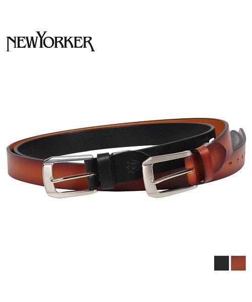 NEWYORKER(ニューヨーカー)/ニューヨーカー NEWYORKERベルト レザーベルト メンズ 本革 LEATHER BELT ブラック ブラウン 黒 NY－5060119/ブラウン