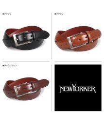 NEWYORKER(ニューヨーカー)/ニューヨーカー NEWYORKER ベルト レザーベルト メンズ 本革 LEATHER BELT ブラック ブラウン ダーク ブラウン 黒 NY－5080219/ダークブラウン