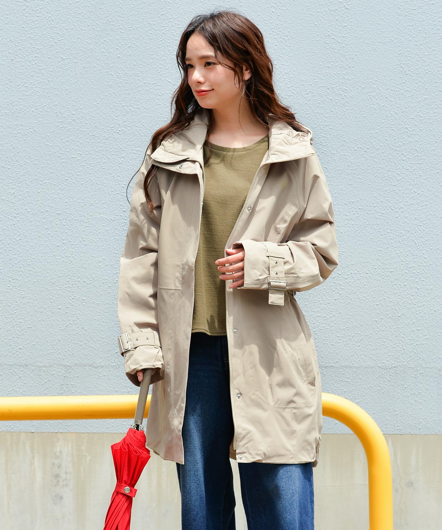 THE NORTH FACE W CITY BREEZE RAIN TRENCH レインコート