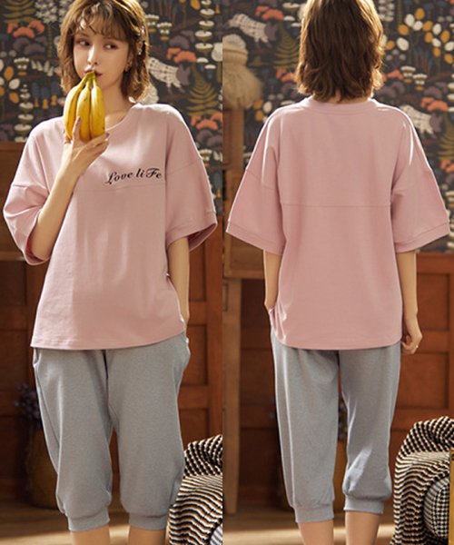 セール ルームウェア レディース セットアップ パジャマ 部屋着 上下セット 5分袖 Tシャツ ジョガーパンツ ナイトウェア ミニミニストア Miniministore Magaseek セール ルームウェア レディース セットアップ パジャマ 部屋着 上下セット 5分袖 Tシャツ ジョガーパンツ ナイトウェア ミニミニストア Miniministore Magaseek