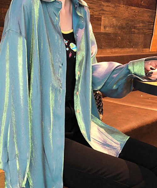 セール ブラウス サテン ロングシャツ 光沢 トップス 長袖 カーディガン レディース レトロデザイン カラーシャツ 春 夏 ミニミニストア Miniministore Magaseek セール ブラウス サテン ロングシャツ 光沢 トップス 長袖 カーディガン レディース レトロデザイン カラーシャツ 春 夏 ミニミニストア Miniministore Magaseek