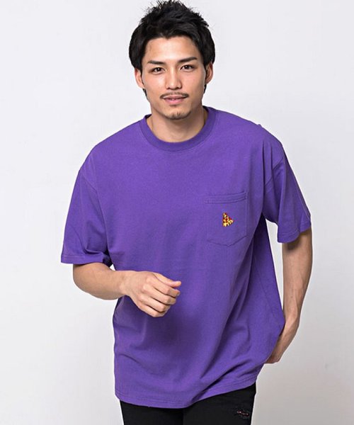 セール Cavaria キャバリア Pizzaワンポイント刺繍入りtシャツ キャバリア Cavaria Magaseek