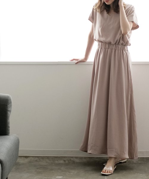セール 柄 無地 前後vネックマキシワンピース ワンピース ロング レディース 花柄 ドット ロングワンピース 夏 ジュリアブティック Julia Boutique Magaseek