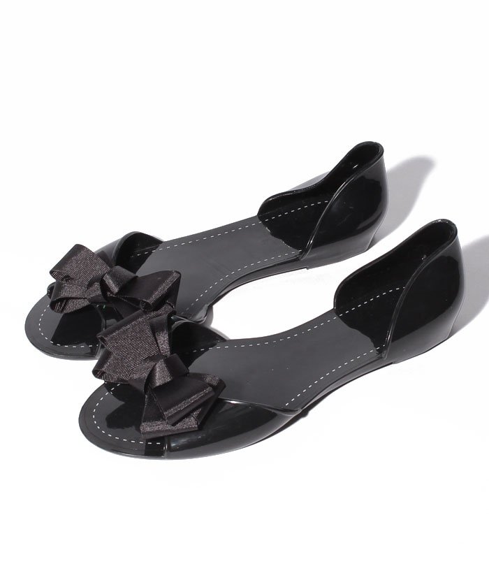 Pvcリボン付きフラットソールサンダル スタイルブロック レディース Styleblock Magaseek