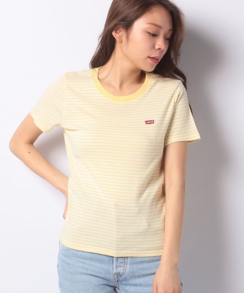 LEVI’S OUTLET(リーバイスアウトレット)/EMMY TEE AYA STRIPE PALE BANANA STRIPE/イエロー