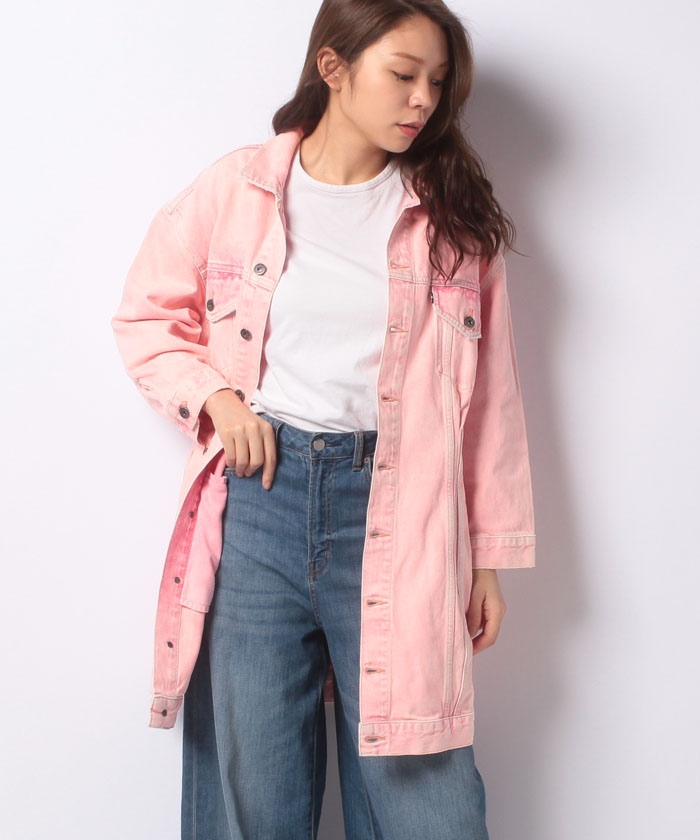 levi's denim trucker dress