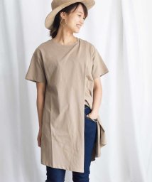 ARGO TOKYO(アルゴトウキョウ)/Organic cotton Asymmetry T－shirt 24152/モカ