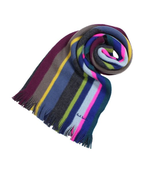 ポールスミス Paul Smith マフラー メンズ ウール マルチカラー 355e As10 ポールスミス Paulsmith Magaseek