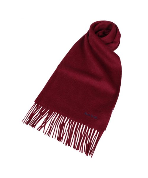 Paul Smith(ポールスミス)/ポールスミス Paul Smith マフラー メンズ レディース MUFFLER ウール ブラック グレー チャコールグレー ネイビー ベージュ ワイン レッド/レッド