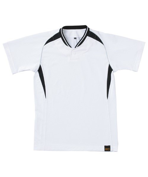 ZETT(ゼット)/JRプルオーバーベースボールシャツ/ホワイト