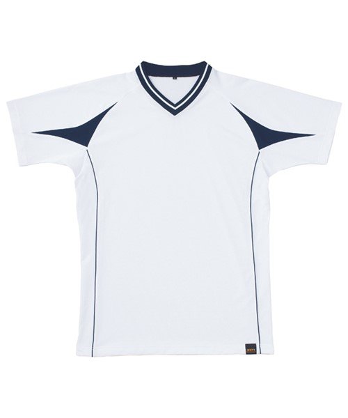 ZETT(ゼット)/Vネックベースボールシャツ/ホワイト系2
