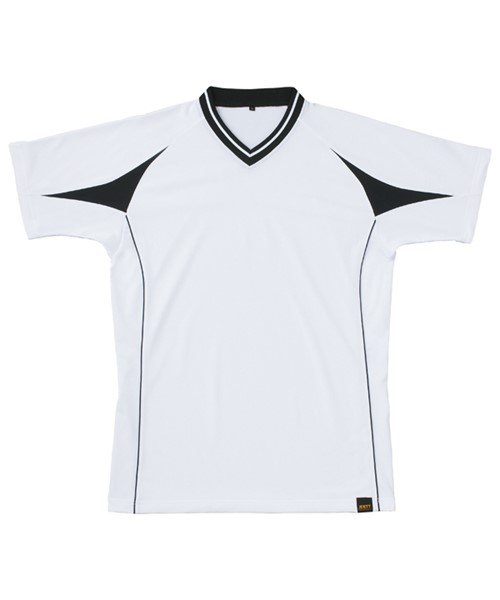 ZETT(ゼット)/Vネックベースボールシャツ/ホワイト