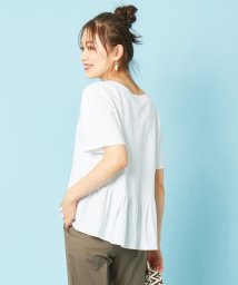 anySiS(エニィ　スィス)/【汗ジミが目立ちにくい】サラコントロールジャージー  Aライン Tシャツ/オフホワイト