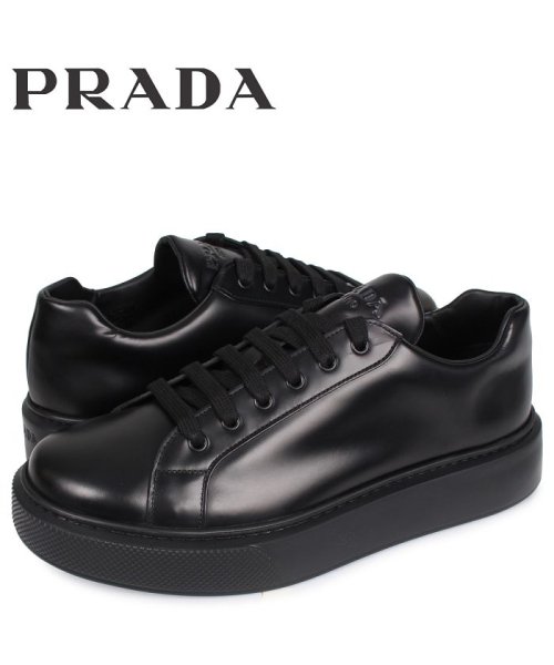 PRADA(プラダ)/プラダ PRADA スニーカー メンズ NEW SNEAKER FONDO CASSETTA ブラック 黒 4E3489/その他