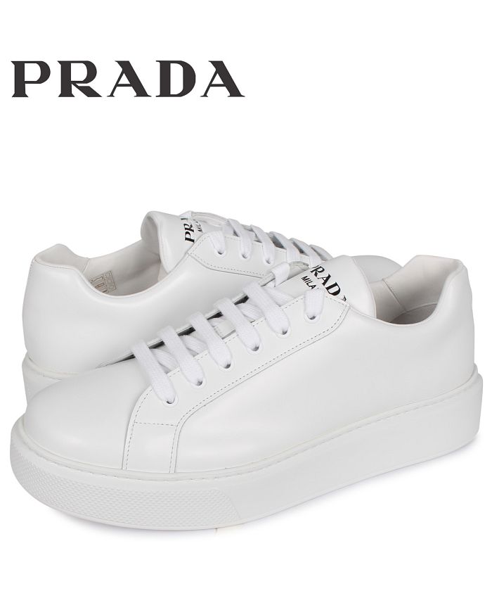 プラダ PRADA スニーカー メンズ NEW SNEAKER FONDO CASSETTA ホワイト 白 4E3489