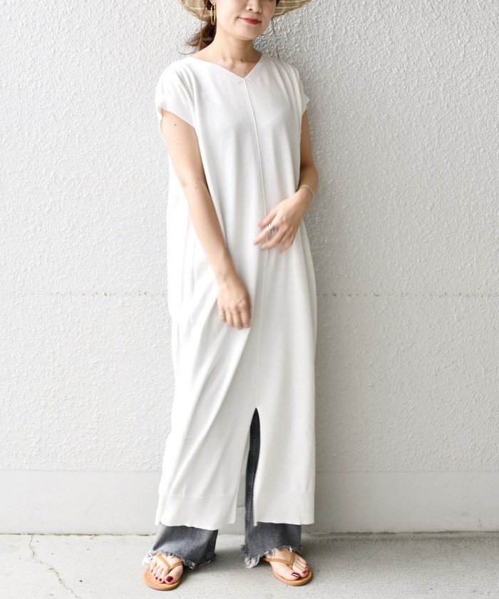セール 46 Off コットンアセテートニットワンピース シップス ウィメン Ships Women Magaseek
