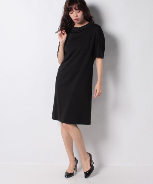 セール レーヨンポリポンチ ロールカラーワンピース ピエール カルダン Pierre Cardin Magaseek