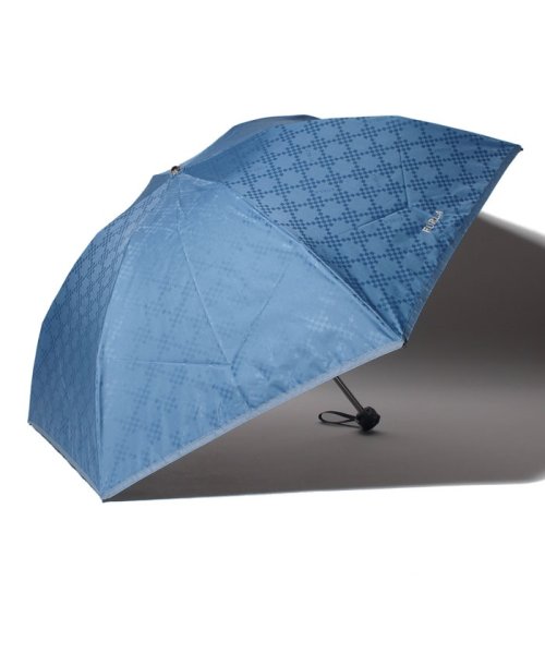 FURLA(フルラ)/FURLA 晴雨兼用折りたたみ傘 "ジャガード”/ネイビーブルー