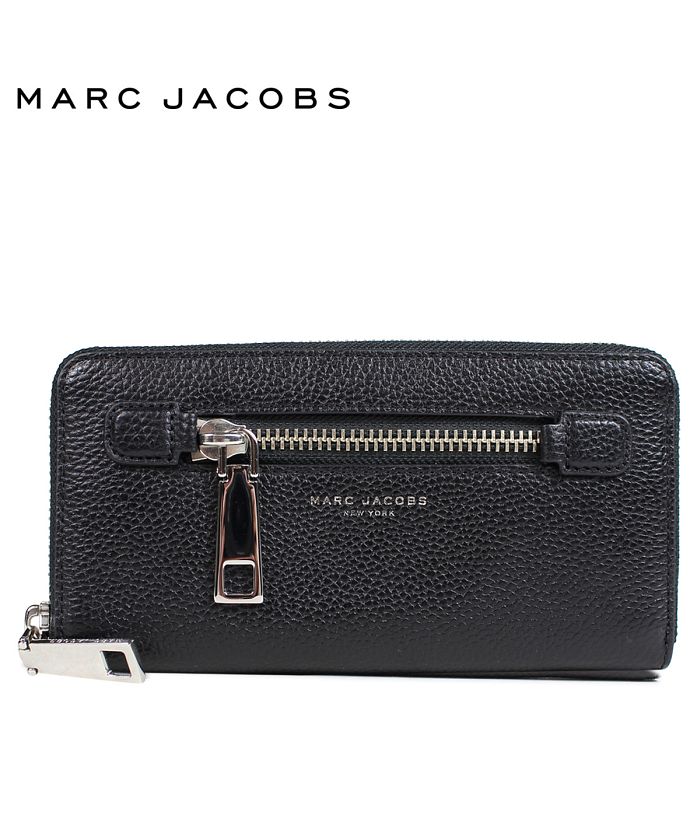 MARC BY MARC JACOBS 長財布 ブラック 本革 レザー - 長財布